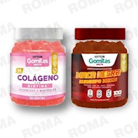 PACK GOMITAS COLAGENO Y GOMITAS MACA NEGRA SOTTCOR LABS