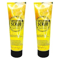 PACK 2 EXFOLIANTE FACIAL Y CORPORAL LIMÓN 320ML WOKALI