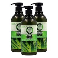 PACK 3 SHAMPOO ALOE VERA 900ML WOKALI