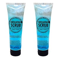PACK 2 EXFOLIANTE FACIAL Y CORPORAL LECHE 320ML WOKALI
