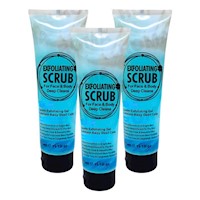 PACK 3 EXFOLIANTE FACIAL Y CORPORAL LECHE 320ML WOKALI