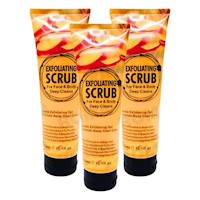 PACK 3 EXFOLIANTE FACIAL Y CORPORAL COLÁGENO 320ML WOKALI