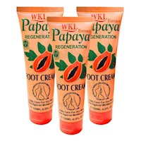 PACK 3 CREMA PARA PIES PAPAYA 120ML WOKALI