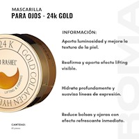 PACK 3 MASCARILLA PARA OJOS 24K GOLD 60 PZS DR RASHEL