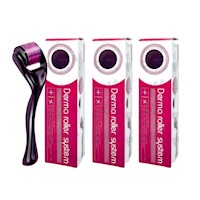 PACK 3 DERMA ROLLER SYSTEM 540 AGUJAS DE TITANIO