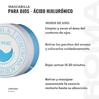 PACK 3 MASCARILLA PARA OJOS ÁCIDO HIALURÓNICO 60 PZS DR RASHEL
