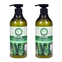 PACK 2 SHAMPOO DE BAMBÚ 550ML WOKALI