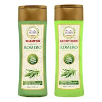 PACK SHAMPOO + ACONDICIONADOR DE EXTRACTO DE ROMERO 420ML NEVADA
