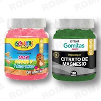PACK 2 GOMITAS CALCIO NIÑOS + CITRATO DE MAGNESIO SOTTCORLABS