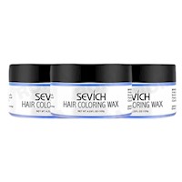 PACK 3 CERA PARA EL CABELLO DE COLORES SEVICH 360GR – AZUL