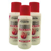 PACK 3 COQUETTE CREMA DE PEINAR COLAGENO 30ML PLACENTA LIFE