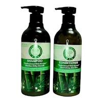 SHAMPOO Y ACONDICIONADOR BAMBÚ 550ML WOKALI