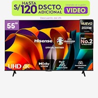 Televisor Hisense Led 55 Smart UHD 4K VIDAA 55A6N 2024