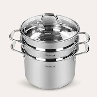 Espaguetera 6L acero inoxidable con tapa y vaporera FZ-0062SP