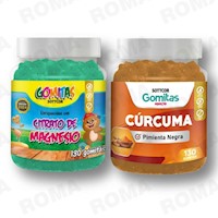 PACK 2 GOMITAS CITRATO DE MAGNESIO NIÑOS + CÚRCUMA SOTTCORLABS