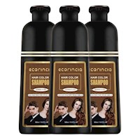 PACK 3 SHAMPOO TINTE 1500ML ECORINCIA – MARRÓN CLARO