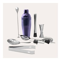Kit Bartender MK-Y20451 10 piezas Acero inoxidable Nuevo Estilo Profesional Plateado