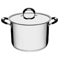 Olla Alta Acero Inoxidable Duo Silicone 24cm 7.70L - 10116289