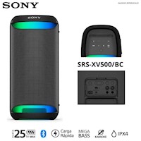 Parlante Sony SRS-XV500 Para Fiestas Bluetooth