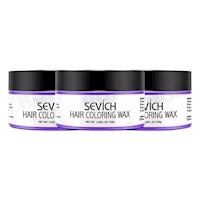 PACK 3 CERA PARA EL CABELLO DE COLORES SEVICH 360GR – MORADO
