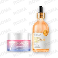 PACK CREMA HIDRATANTE VEGANA BIOAQUA Y SERUM VITAMIN C LAIKOU