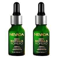 PACK 2 SERUM DE BIOTINA Y ROMERO 15ML NEVADA