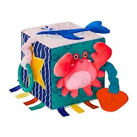 CUBO SENSORIAL DE TEXTURAS - JUEGO DIDÁCTICO