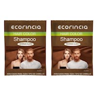 PACK 2 SHAMPOO TINTA EN SACHET 60ML ECORINCIA – MARRÓN CLARO