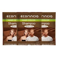 PACK 3 SHAMPOO TINTA EN SACHET 90ML ECORINCIA – MARRÓN CLARO
