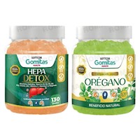 PACK 2 GOMITAS ORÉGANO + HEPA DETOX SOTTCORLABS
