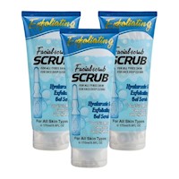 PACK 3 GEL PEELING FACIAL ÁC. HIALURÓNICO 170ML WOKALI