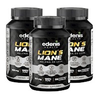 PACK 3 MELENA DE LEÓN 120 CÁPSULAS EDENIS HEALTH