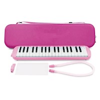 Melódica de 37 Teclas con Estuche y Boquillas Rosado