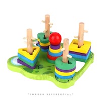 JUEGO DE ENCAJE GEOMÉTRICO - RANA