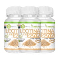 PACK 3 LECITINA DE SOYA HEALTHNATURAL 1500MG