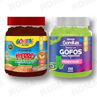 PACK 2 GOMITAS HIERRO NIÑOS  + GOFOS PARA NIÑOS SOTTCORLABS