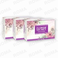 PACK 3JABONES EN BARRA AROMA NEUTRO 270G FLOWER SECRET