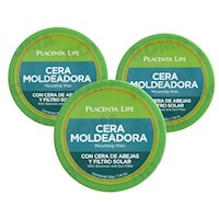 PACK 3 CERA MOLDEADORA 50ML PLACENTA LIFE