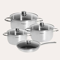 Juego de ollas de acero inoxidable 8 piezas FZ-976AE