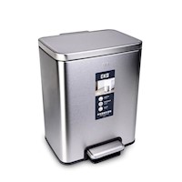 Papelera con pedal de Acero Inox 20L - 33.3x42cm - 10031072