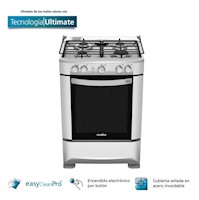 Cocina de 4 Hornillas con Horno 63 Lts Mabe CMP6015SG0 Grafito