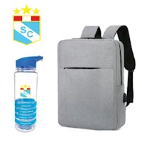 5 PACKS Tomatodo Sporting Cristal + Mochila Impermeable Porta Laptop