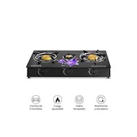 Cocina de mesa a Gas de 3 Hornillas Vitrocerámico