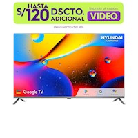 TV HYUNDAI 43" FHD GOOGLE TV CON VOZ BT HYLED4322GIM