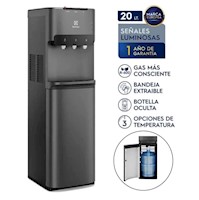 Dispensador de Agua Electrolux ED30SRBL Pure Sense con Botellón Oculto - Negro