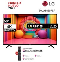 Televisor LG 60” UHD 4K ThinQ AI 60UA8050PSA (2025)
