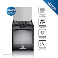 Cocina Indurama Smart CPI-3595N 30 Black Steel - 5 Hornillas