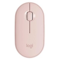 MOUSE LOGITECH M350 PEBBLE BLUETOOTH INALÁMBRICO 1,000 DPI ROSADO