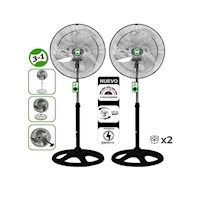 Ventilador Bossko BK-8220VO 3 en 1 de 18" X 2 Unidades