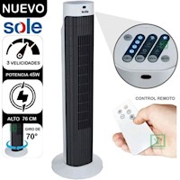 Ventilador De Aire Tipo Torre 76cm Blanco Sole SOLAIR019